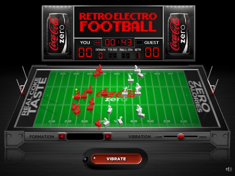 Coke Zero Retro Electro Football